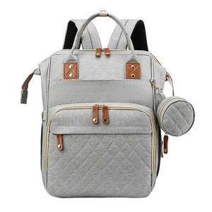 Convertible Diaper Backpack with USB Charging Port