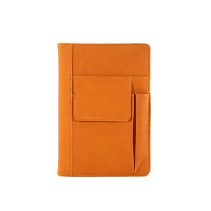 Leather Journal Notebook with Front Pen Pocket