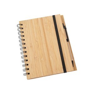 Eco-Friendly Bamboo Notebook Set with Pen