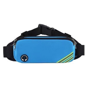 Elastic Running Fanny Pack with Separate Pocket and Headphone Jack