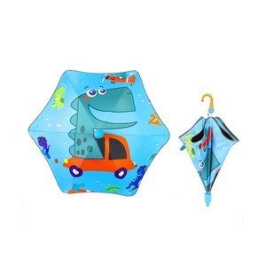 Rounded-Corner Anti-poke Cartoon Kids Umbrella