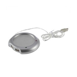Cup Coaster Heater with 4 Port USB Hub