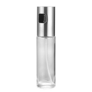 Stainless Steel Oil Sprayer Bottle with Large Press Button