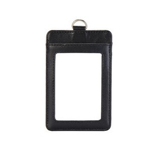 Leather Badge Holder with Stainless Steel Lock
