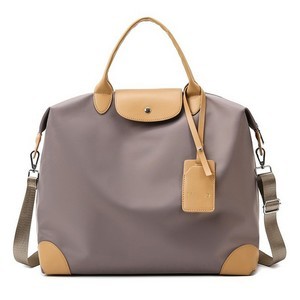 Nylon and Polyester Travel Bag with Adjustable Shoulder Strap