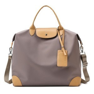 Nylon and Polyester Travel Bag with Adjustable Shoulder Strap