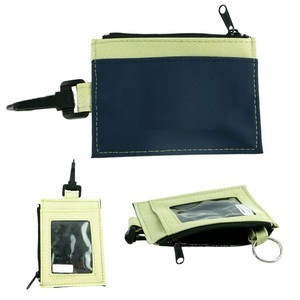 ID Clip with Secure Zip Pocket