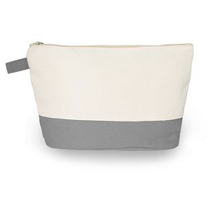 Canvas Zippered Cosmetic Toiletry Bag