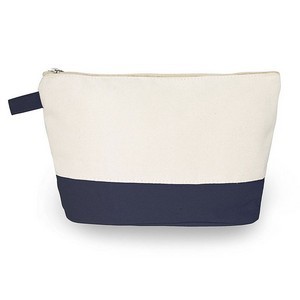 Canvas Zippered Cosmetic Toiletry Bag