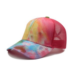 Ponytail Baseball Tie Dye Net Hat