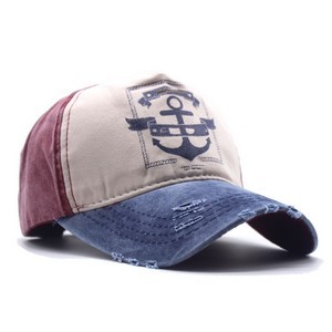 Distressed Vintage Cotton Baseball Cap