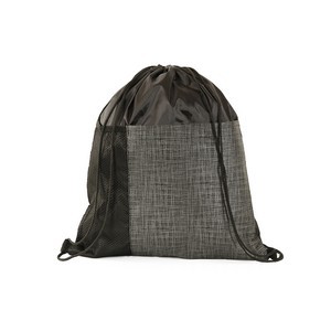 Etched Pocket Drawstring Bag