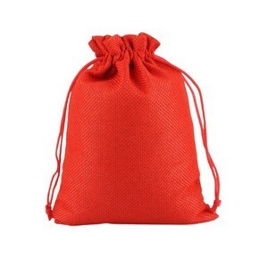 Recyclable Burlap Drawstring Gift Bag