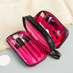 Compact Nylon Cosmetic Pouch