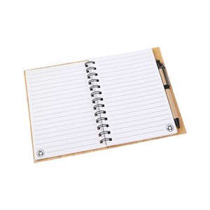 Eco-Friendly Bamboo Notebook Set with Pen