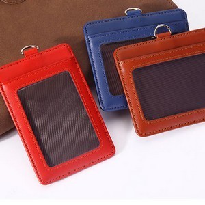 Leather Badge Holder with Stainless Steel Lock