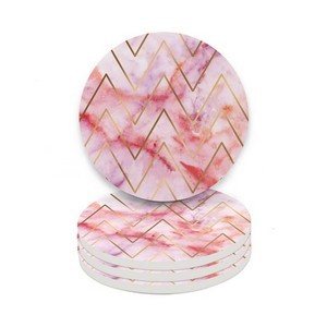 Car Ceramic Round Coaster