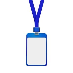Metal Alloy Badge Holder with Lanyard Cover