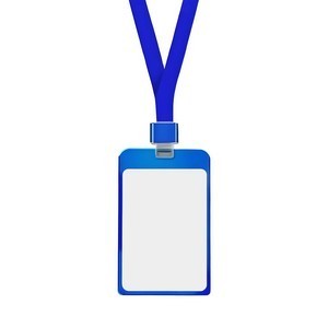Metal Alloy Badge Holder with Lanyard Cover
