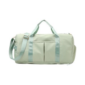 Nylon Duffle Bag with Shoe Compartment