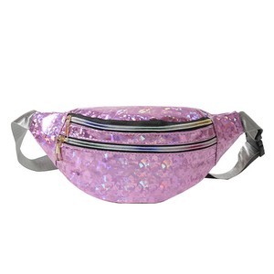 Holographic Neon PU Leather Fanny Pack