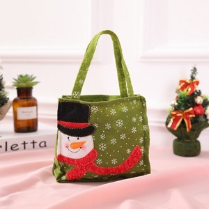 Christmas Santa Claus Snowman Candy Bag