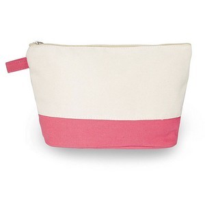 Canvas Zippered Cosmetic Toiletry Bag