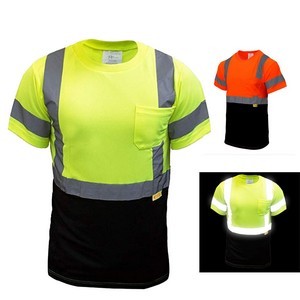 Short Sleeve Safety T-shirt with 2" Replective Tape