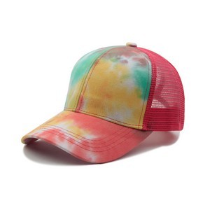 Ponytail Baseball Tie Dye Net Hat
