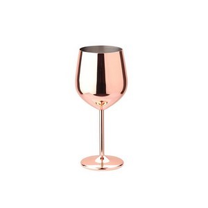 Stainless Steel Stemmed Copper Wine Glasses