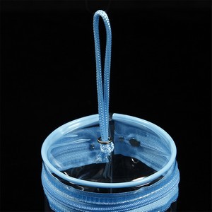 Transparent PVC Cylinder Drawstring Bag