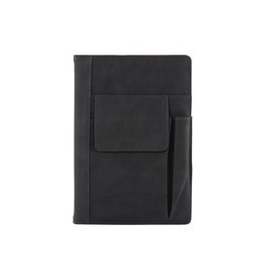 Leather Journal Notebook with Front Pen Pocket