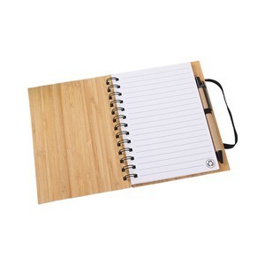 Eco-Friendly Bamboo Notebook Set with Pen