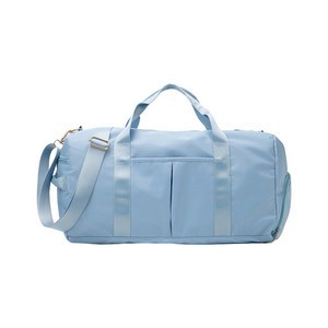 Nylon Duffle Bag with Shoe Compartment