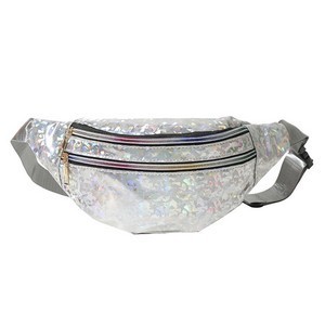 Holographic Neon PU Leather Fanny Pack