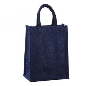 Jute Wine Bottle Gift Tote Bag with Removable Dividers