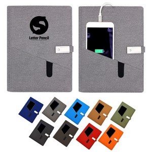 Notebook with 8000mAh Power Bank