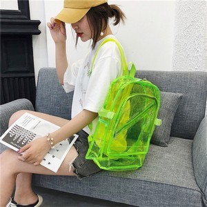 Pvc Clear Plastic Daily Backpack