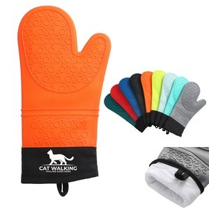 Silicone Oven Mitt w/ Cotton Lining