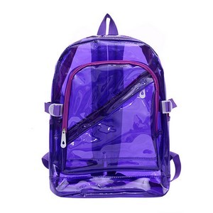 Pvc Clear Plastic Daily Backpack