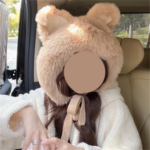 Winter Fox and Cat Ear Furry Knit Hat