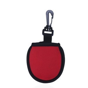 Golfball Cleaner Pouch with Clip Hook