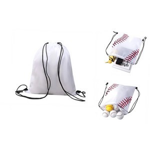 Baseball Drawstring Backpack