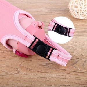 Neoprene Can Holder with Shoulder Strap and Detachable Button