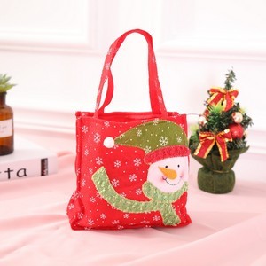 Christmas Santa Claus Snowman Candy Bag