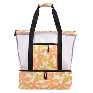 Oversized Tote Bag with Detachable Insulated Cooler
