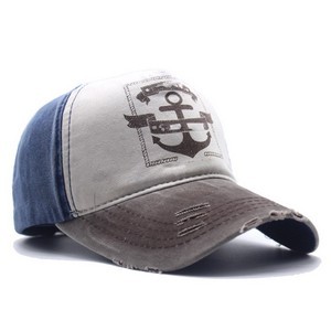 Distressed Vintage Cotton Baseball Cap