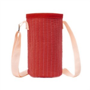 Insulated Can Holder with Adjustable Strap and Detachable Cover