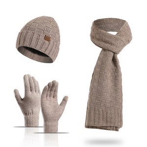 3Pcs Outdoor Sport Gloves with Hat & Scarf