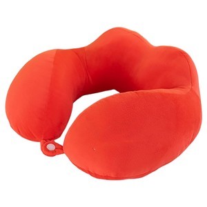 2N1 Gingerbread Heart Cushion & Neck Pillow Set